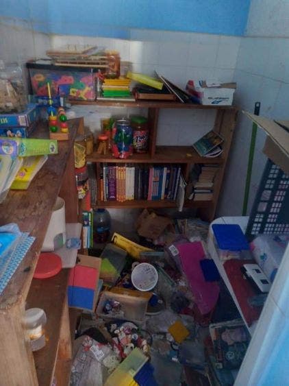 Continúan los robos a los planteles educativos en Cozumel; vandalizan aula especial en la primaria “Vicente Guerrero” de la isla.