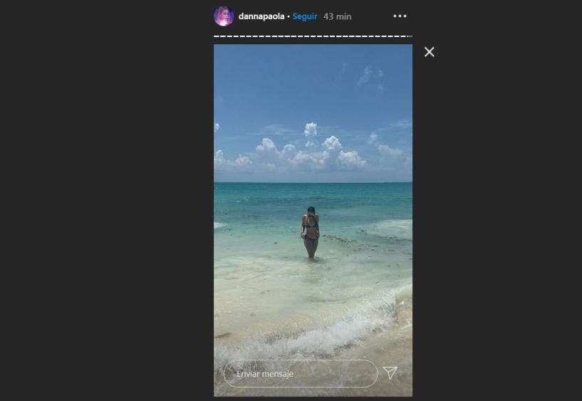 Danna Paola está en Cancún y celebra el cumpleaños de su amor