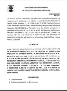 Dirigentes del PRD en Quintana Roo serán elegidos vía virtual