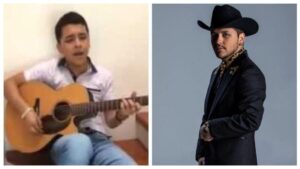 Así lucía Christian Nodal cuando cantaba en la secundaria