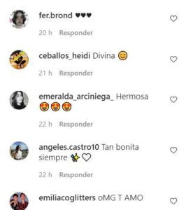 Algunos comentarios de los seguidores de Romina Marcos