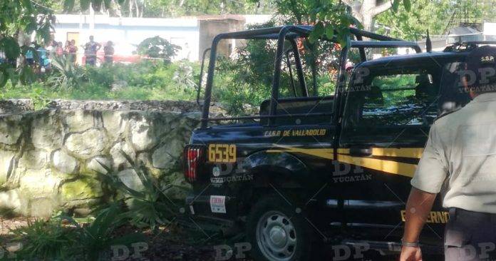 Policía en el lugar de los hechos. (Foto: DP Yucatán)