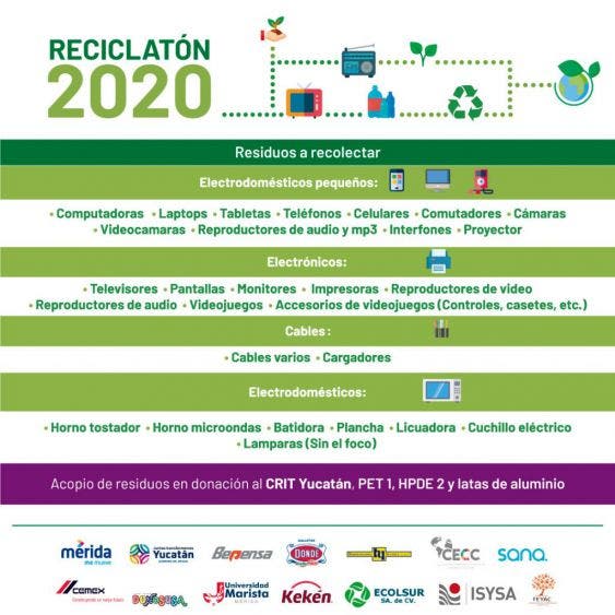 Instalan centros de acopio para residuos electrónicos y eléctricos en Yucatán