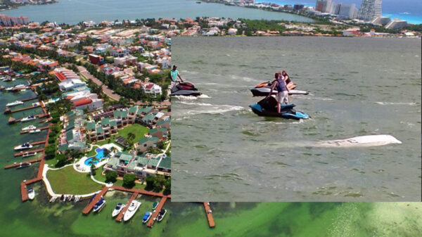Cae avioneta en Cancún zona hotelera
