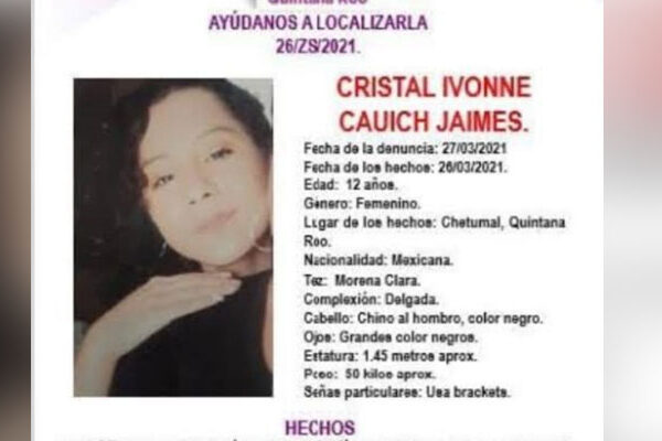 Cierra marzo con más de 20 mujeres desaparecidas en Quintana Roo.