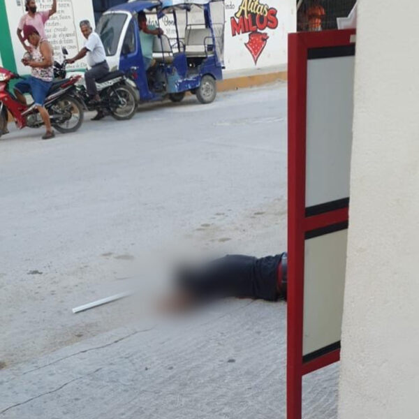 Cancún: Ejecutan a hombre en delegación Alfredo V. Bonfil