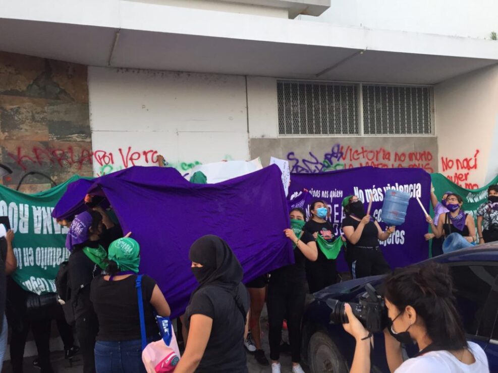 Se manifiesta Red Feminista Quintanarroense en Chetumal por feminicidios