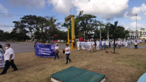 Personal de Salud, marcha en exigencia de vacunas anticovid