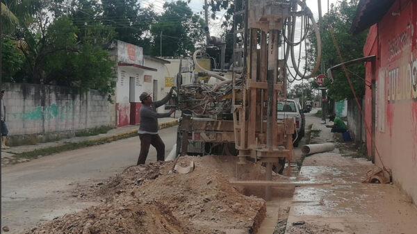 6 Pozos de absorción se construyen en Lázaro Cárdenas