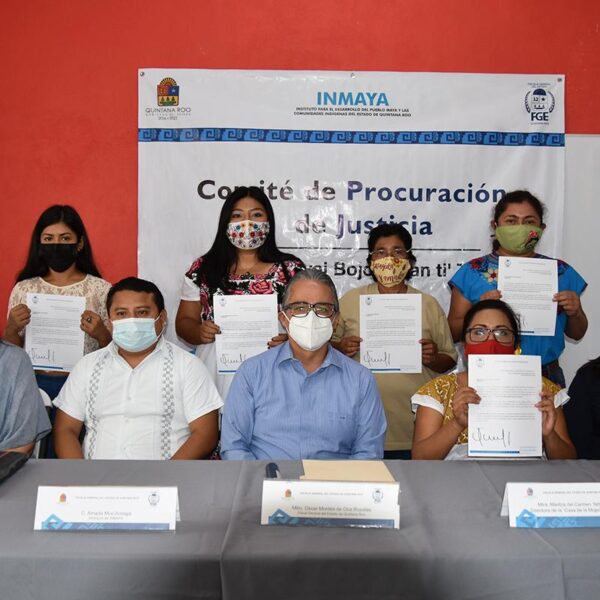 Instala la FGE Comité de Procuración de Justicia en la Zona Maya.