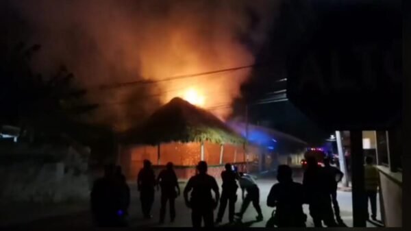 Demanda PRI estatal se aclare incendio en su sede de José M. Morelos.