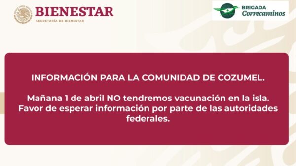Refutan al edil de Cozumel en la vacunación a adultos mayores.
