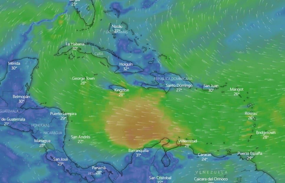 Quintana Roo: Vigilan comportamiento de lluvia ácida en la Zona Norte; el fenómeno es producido por los gases de una erupción volcánica en el Caribe.