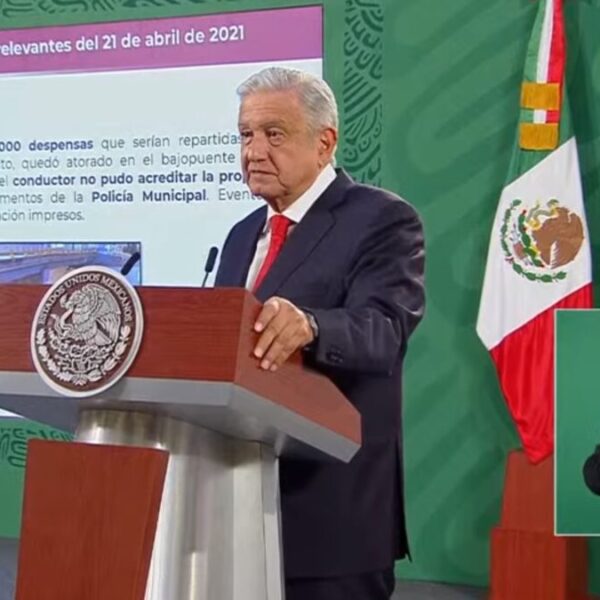 Detienen un tráiler “lleno de despensas” en SLP; pide AMLO indagar el caso