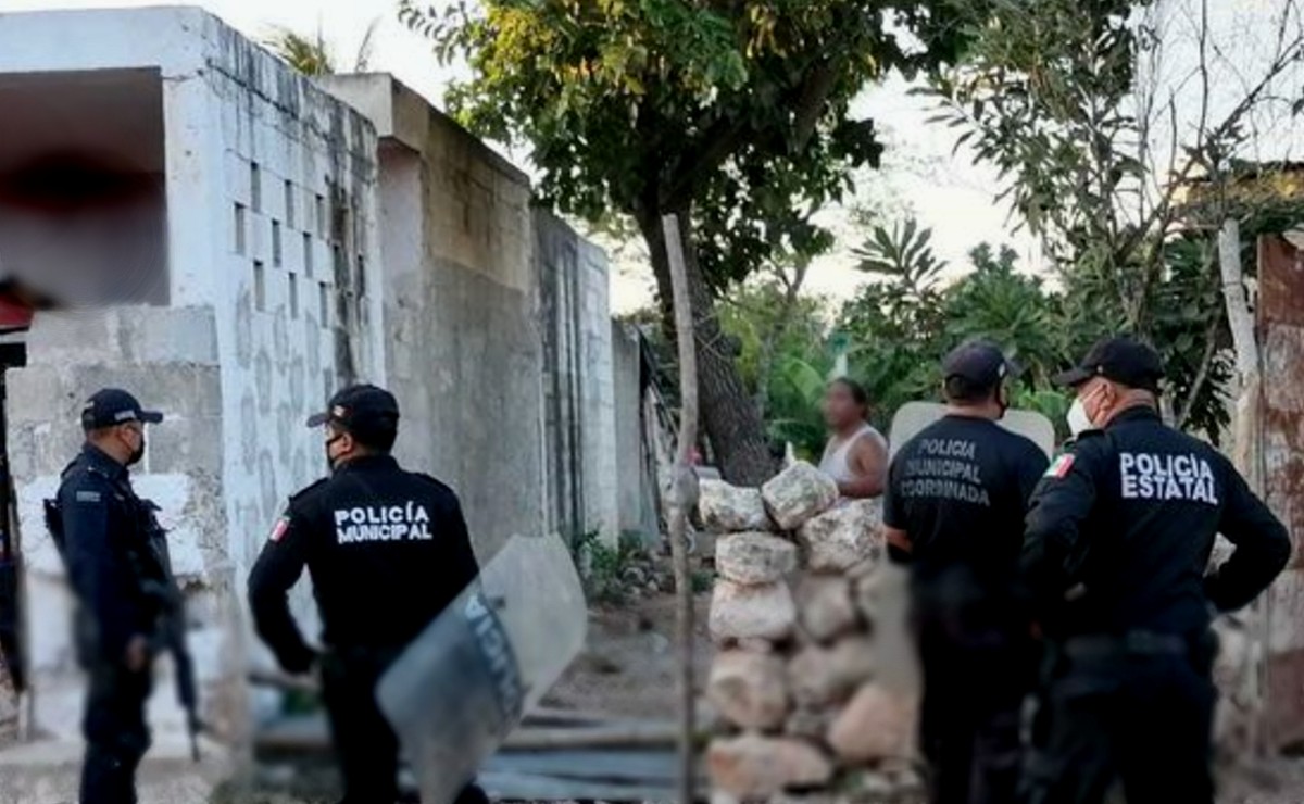 Detienen a sujeto en Ticul por apedrear una casa y agredir con una barreta a su vecino