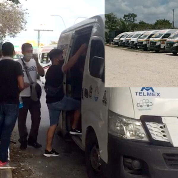 Video: Sacan de circulación a transportistas de Cancún