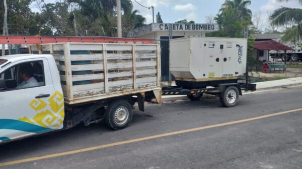 Con planta generadora, activa CAPA bombeo de agua en El Tintal