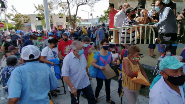 Caos en reanudación de vacunación contra el Covid-19 en Chetumal