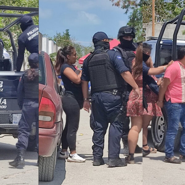 Policía detiene a sujetos que armados extorsionaban a invasores en Cancún