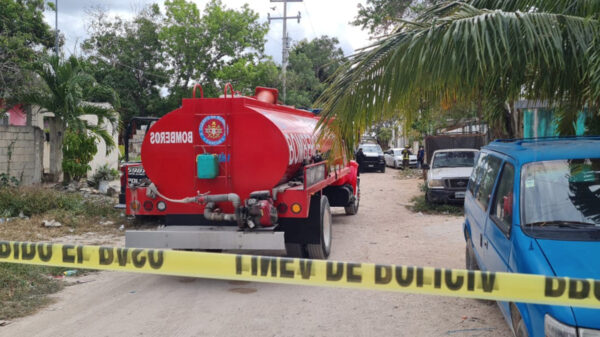 Cancún: Tanque le explota y le corta el cuello matándolo