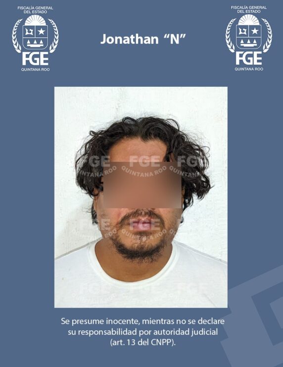 Captura la Fiscalía a presunto feminicida en Cancún; Jonathan “N” habría asesinado a su pareja sentimental y simular suicido.