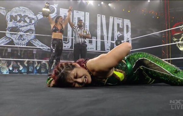 Luchadora de la WWE pone en riesgo su vida al saltar (VIDEO)