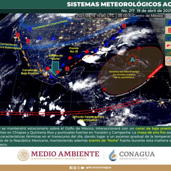 Pronóstico del clima para hoy lunes 19 de abril en Quintana Roo.