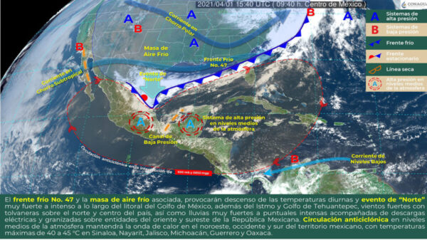 ¡Prepárate! Prevén lluvias para el sureste del país