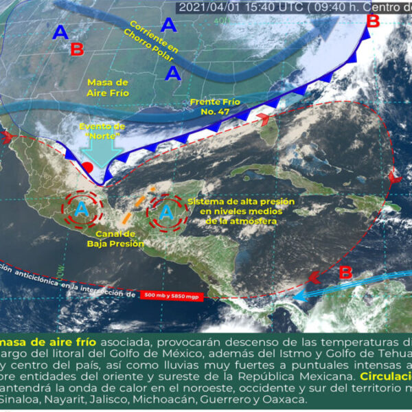 ¡Prepárate! Prevén lluvias para el sureste del país