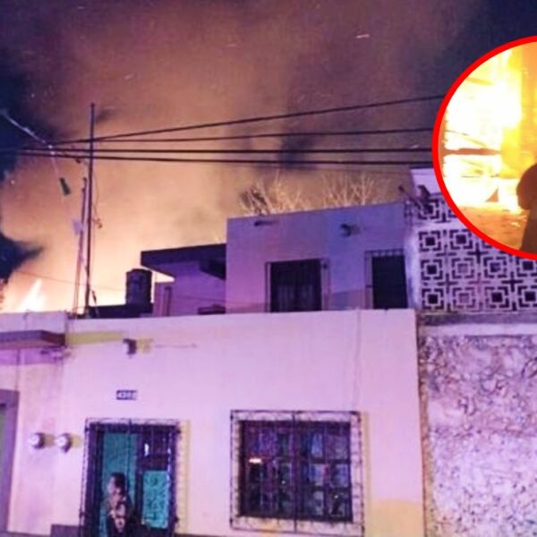 Fuerte incendio en una carpintería del Centro de Mérida pudo ser sofocado
