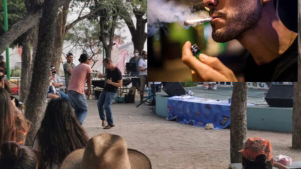Con sendos porros, celebran en Cancún día de la mariguana
