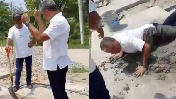 Albañiles humillan a “candidato”; ¡aguas aspirantes!, así les irá