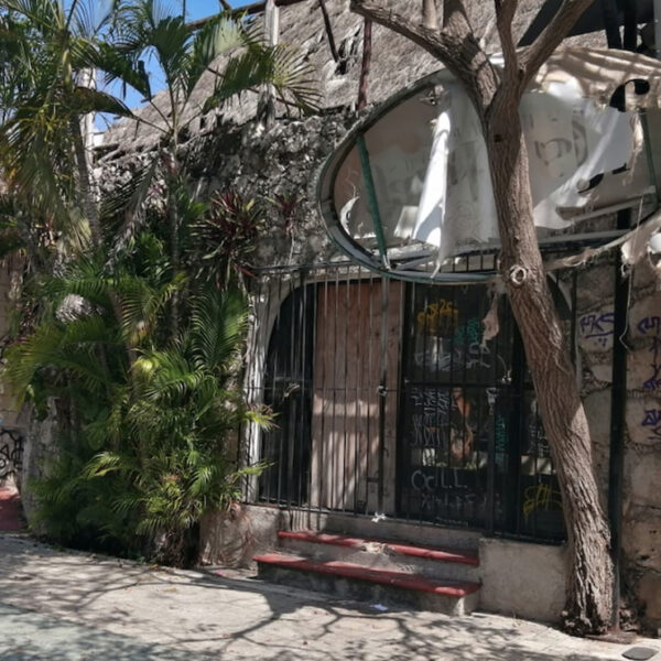 Zona de peligro en inmediaciones del Parque de las Palapas