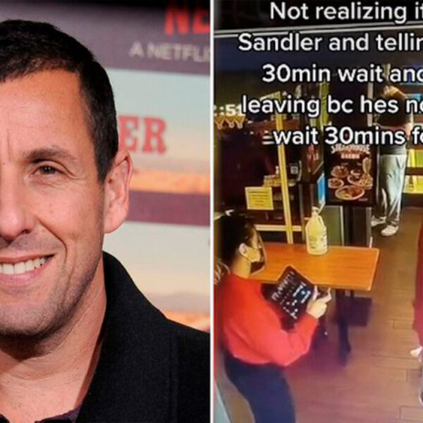 Mesera se vuelve viral por no haber reconocido a Adam Sandler