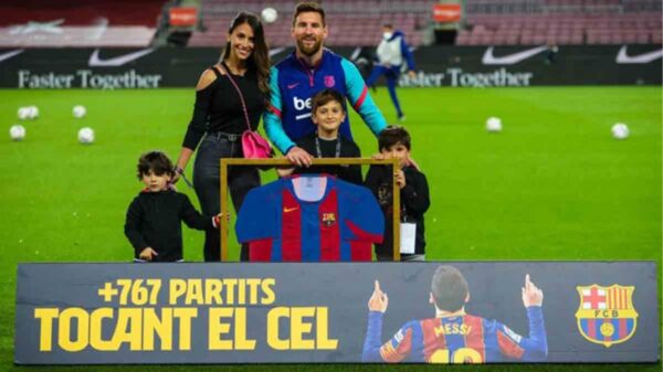 Homenajean a Lionel Messi en el Camp Nou