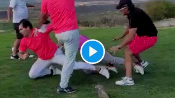 ‘Mirreyes’ se agarran a golpes en campo de golf de Querétaro