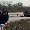 Motociclista muere al ser impactado sobre la carretera Mérida-Motul