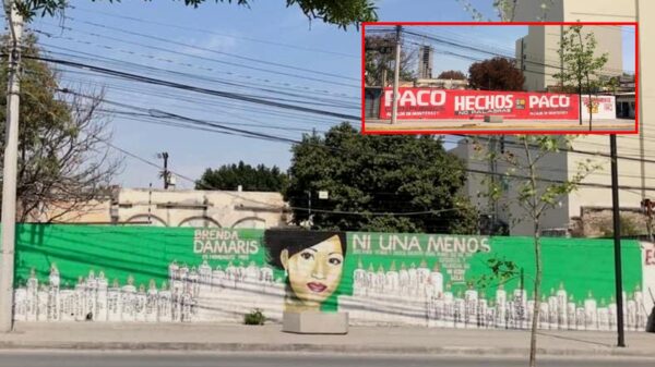 El PRI lo hace de nuevo; borra mural sobre feminicidios para colocar propaganda