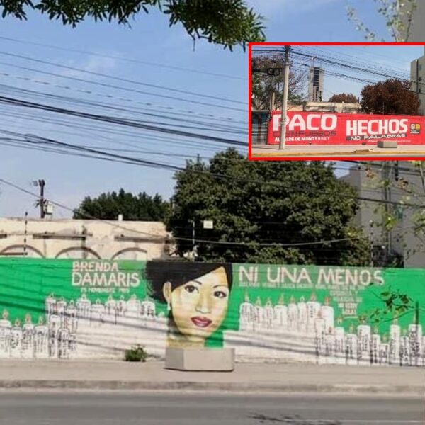 El PRI lo hace de nuevo; borra mural sobre feminicidios para colocar propaganda