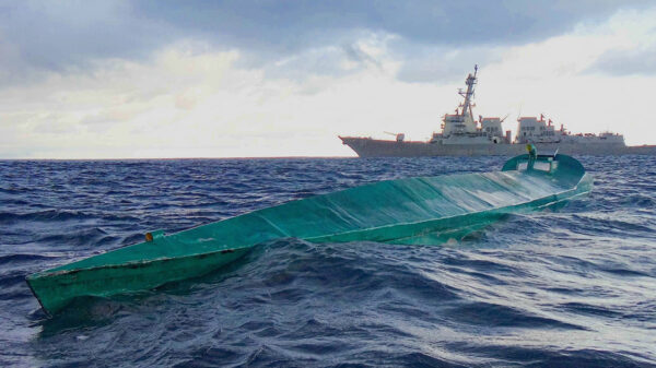 Aseguran en el Mar Caribe narcosubmarino con 2,500 kilos de cocaína