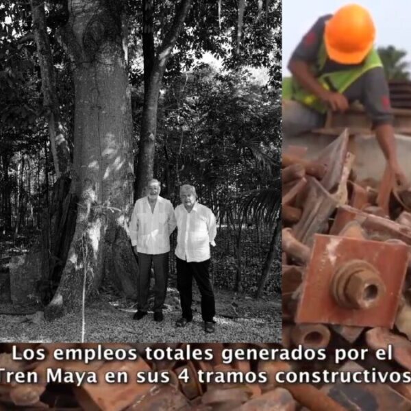 Supervisan AMLO y Slim en Chiapas avance en obras del Tren Maya