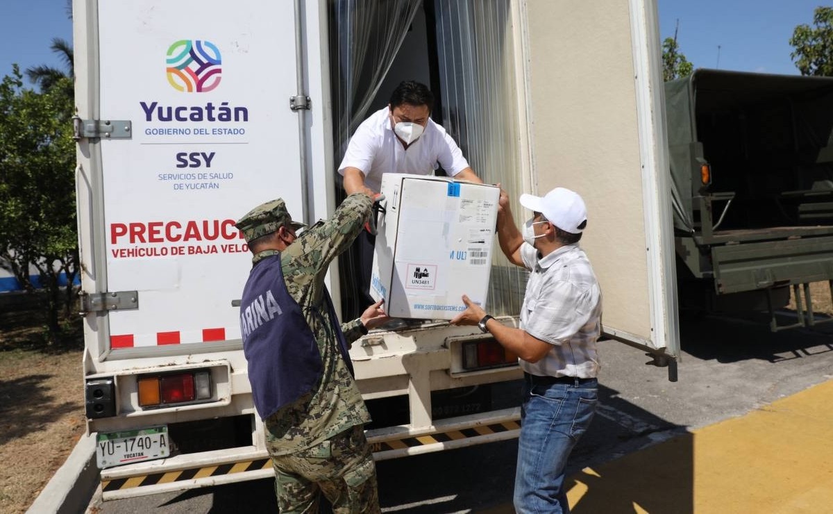 Llegan otras 12 mil 870 vacunas contra Covid-19 para adultos mayores de Yucatán
