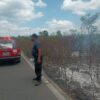 Conato de incendio en la carretera federal Cancún-Mérida.