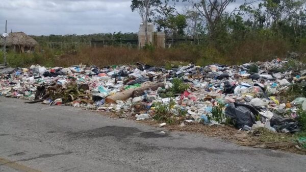 Pide atender el problema de la basura en la Ruta de los Cenotes.