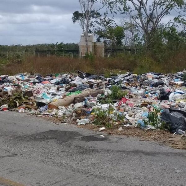 Pide atender el problema de la basura en la Ruta de los Cenotes.