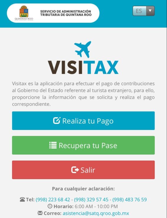 Cobra SAT Quintana Roo impuesto a turistas extranjeros a través de portal web; espera el gobierno recaudar entre 60 y 70 mdp al mes.