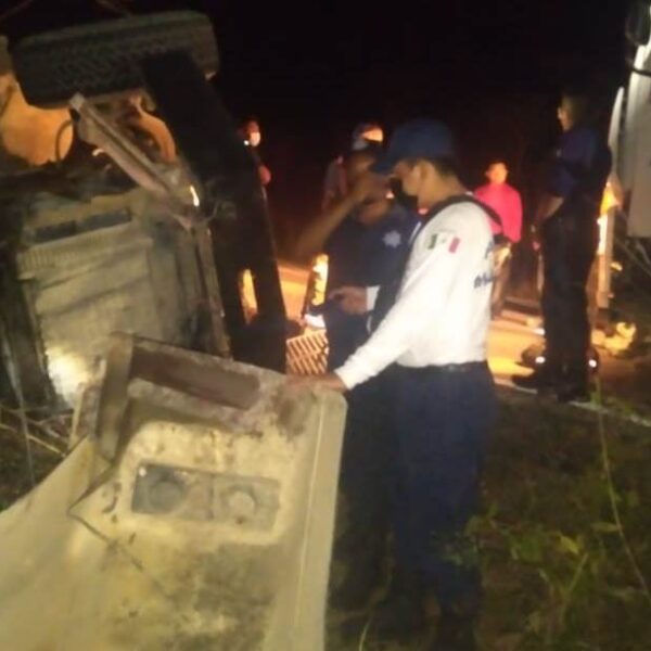 ‘Fantasma’ saca de la carretera Cancún-Mérida a trabajador de ICA.