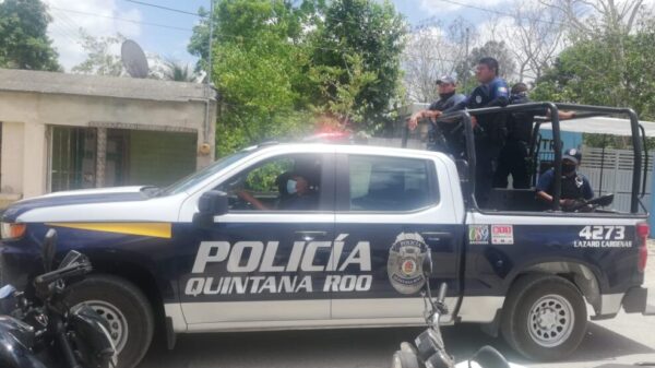 Intensifican recorridos la Policía Quintana Roo en la alcaldía de Ignacio Zaragoza.