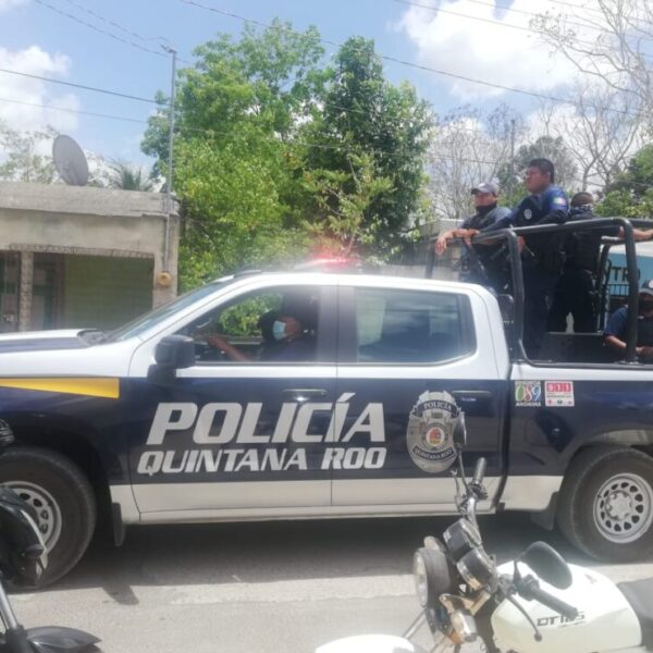 Intensifican recorridos la Policía Quintana Roo en la alcaldía de Ignacio Zaragoza.