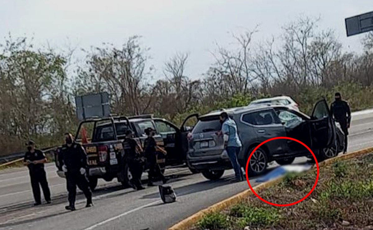 Motociclista muere al ser impactado sobre la carretera Mérida-Motul